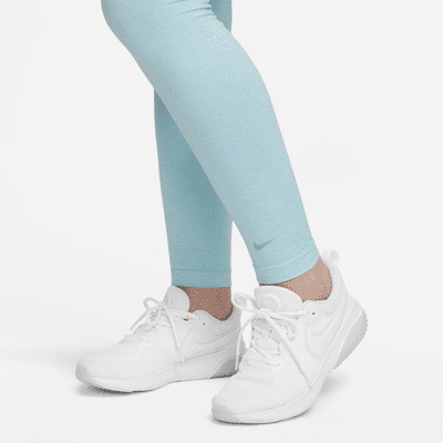 Nike Kids' Girls Dri-fit One Leggings In Light Photo Blue,white