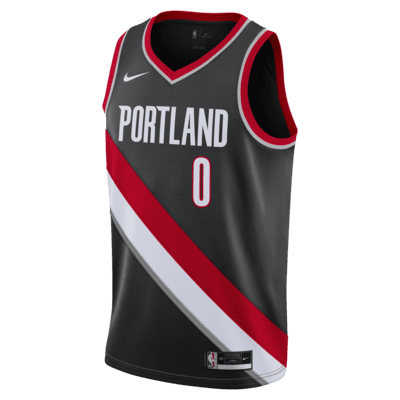 เสื้อแข่ง Nike NBA Swingman Damian Lillard Trail Blazers Icon 