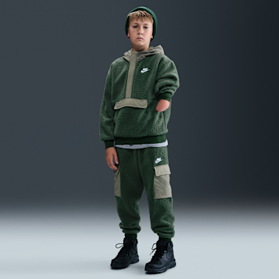 Nike Sportswear Club Fleece Big Kids' Loose 1/4-Zip Hoodie