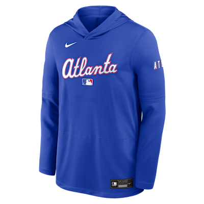 Atlanta Braves City Connect Men's Nike Dri-FIT MLB Long-Sleeve Hooded Top from Nike - $80