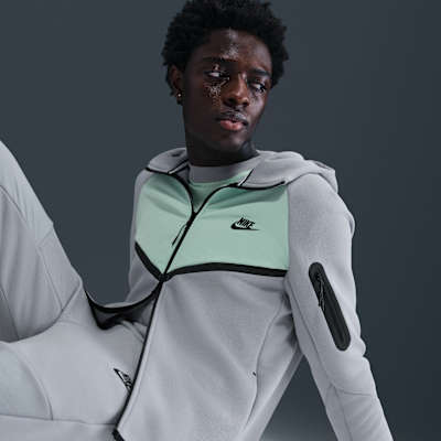 Nike Tech Windrunner-Jacke aus Fleece mit durchgehendem Reißverschluss (Herren)