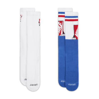 Nike Everyday Plus Cushioned Crew Socks (2 Pairs)