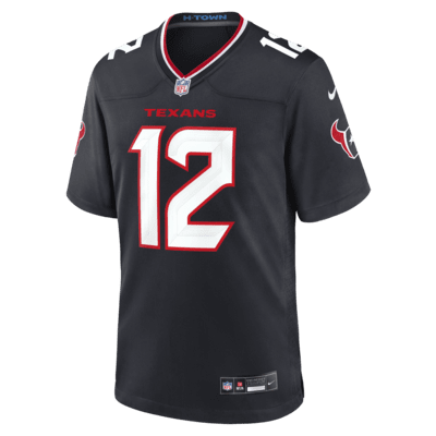 Jersey de fútbol americano Nike de la NFL Game para hombre Nico Collins Houston Texans