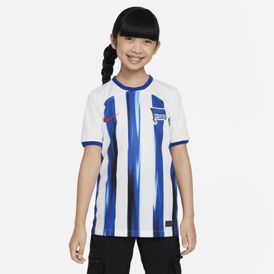 Hertha BSC 2023/24 Stadium Home Older Kids' Nike Dri-FIT Football Shirt