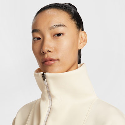 나이키 프로 여성 크롭 하프집 탑