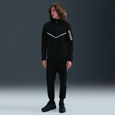 Veste Windrunner en Fleece à zip et motifs réfléchissants Nike Tech pour homme