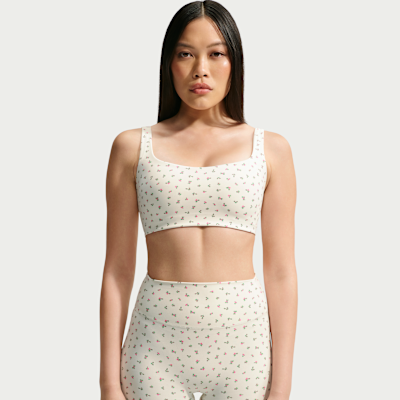 NikeSKIMS Matte Women's Printed Scoop Neck Bra from Nike - $58