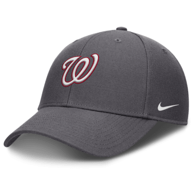 Gorra Nike Dri-FIT de la MLB ajustable para hombre Washington Nationals Club