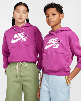 Подростковое худи Nike SB Icon Fleece EasyOn Big Kids' Oversized Pullover Hoodie