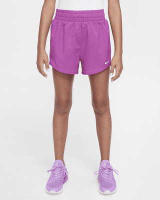 Подростковые шорты Nike One Big Kids' (Girls') Dri-FIT High-Waisted Woven Training Shorts для тренировок