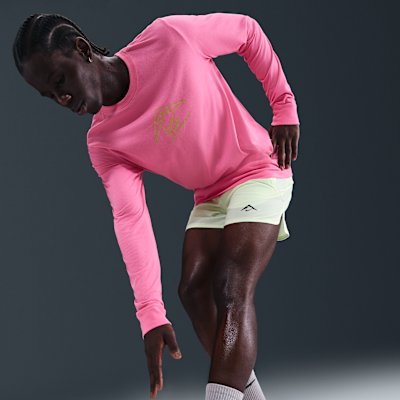 Playera de correr de manga larga Dri-FIT para hombre Nike Trail