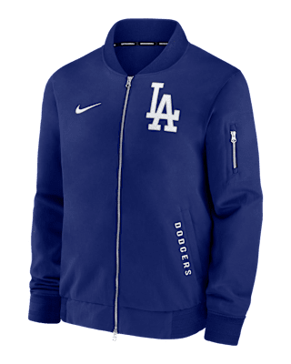 Мужская куртка Los Angeles Dodgers Authentic Collection Dugout Nike MLB Full-Zip Bomber