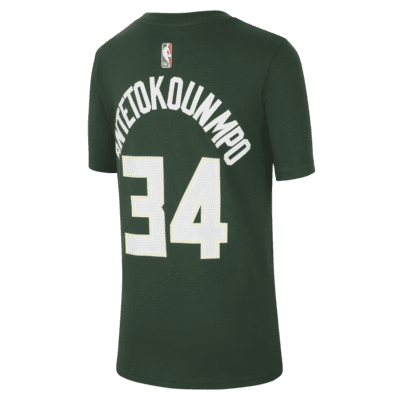 T-shirt NBA Nike Milwaukee Bucks Júnior