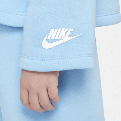 Sudadera con gorro y gráficos para niños pequeños Nike Floral Fleece