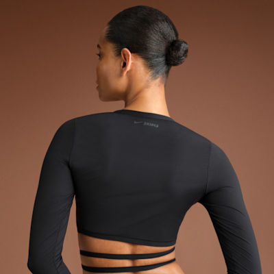 NikeSKIMS Weightless Layers Women's Long-Sleeve Wrap Top