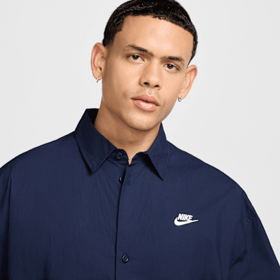 Camicia a manica corta con bottoni Nike Club – Uomo