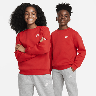 Sudadera para niños talla grande Nike Sportswear Club Fleece