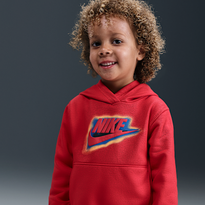 Conjunto de 2 piezas de sudadera con gorro de tejido Fleece ligero infantil Nike Glow With Me