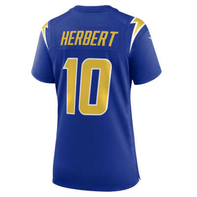 NFL Los Angeles Chargers (Justin Herbert) Women's Game Football Jersey