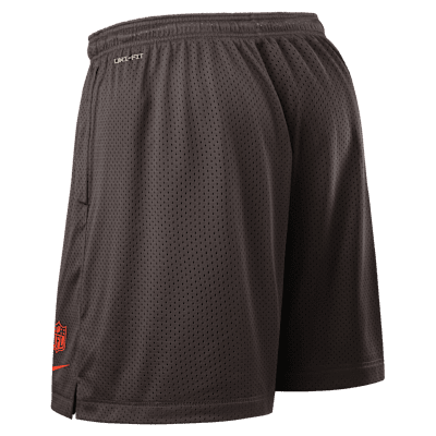 Shorts Nike Dri-FIT de la NFL para hombre Cleveland Browns Sideline Reversible