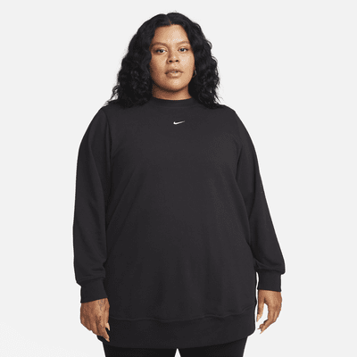 Túnica de French Terry con cuello redondo para mujer Nike Dri-FIT One (talla grande)