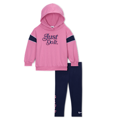 Conjunto de sudadera con gorro sin cierre y leggings para bebé (12 a 24 meses) Nike Varsity Prep