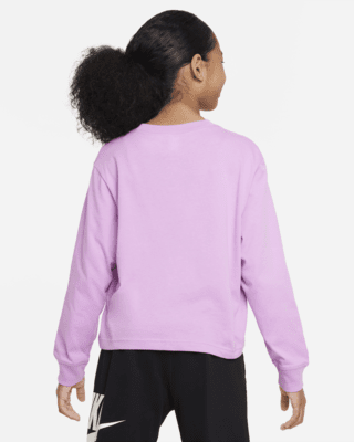 Nike Sportswear Girl's 3/4 Sleeve T-Shirt in Size Small