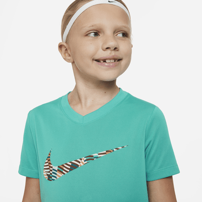 Nike Dri-FIT Older Kids' (Girls') V-Neck T-Shirt