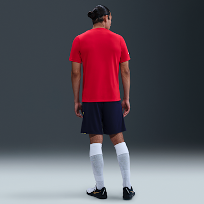 Haut de foot à manches courtes d'avant-match Nike Dri-FIT Atlético Madrid Academy Pro Domicile pour homme