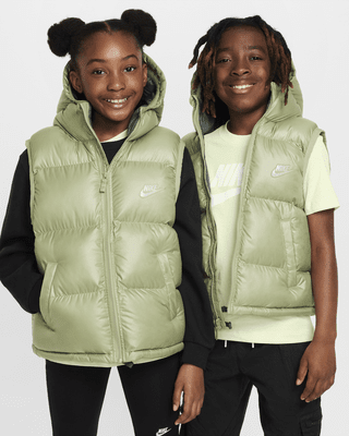 Подростковая безрукавка Nike Sportswear Heavyweight Synthetic Fill EasyOn Big Kids' Therma-FIT Repel Loose Hooded Vest