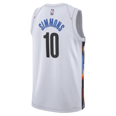 Nike / Men's 2021-22 City Edition Brooklyn Nets Kyrie Irving #11 Blue  Dri-FIT Swingman Jersey