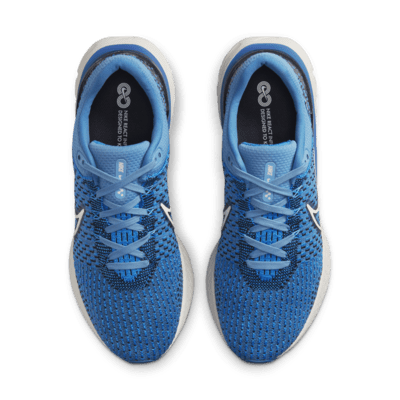 nike react infinity run flyknit blue