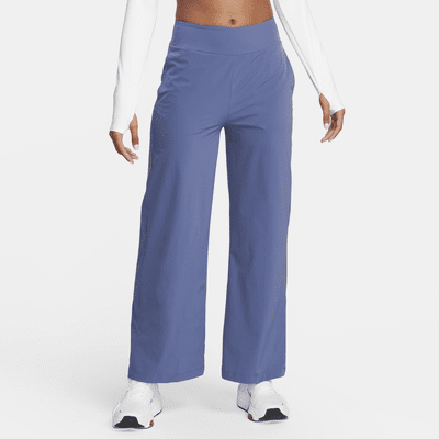 Nike Dri Fit Track Pants Womens Medium Navy Blue Elastic Waist