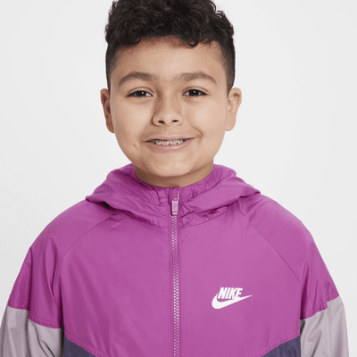 Nike Sportswear Windrunner Big Kids' Hooded Repel Jacket (Extended Size)