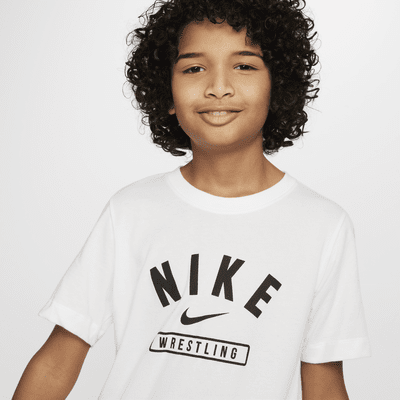 Playera de lucha para niños talla grande Nike