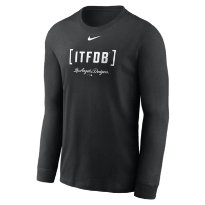 Los Angeles Dodgers Fashion Men's Nike MLB Long-Sleeve T-Shirt