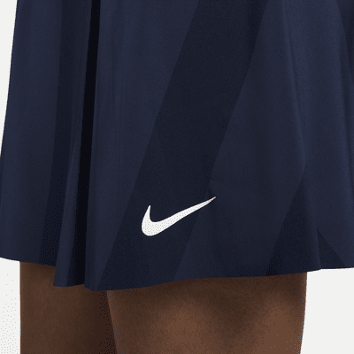 Falda de tenis Dri-FIT estampada para mujer Nike Advantage. Nike.com
