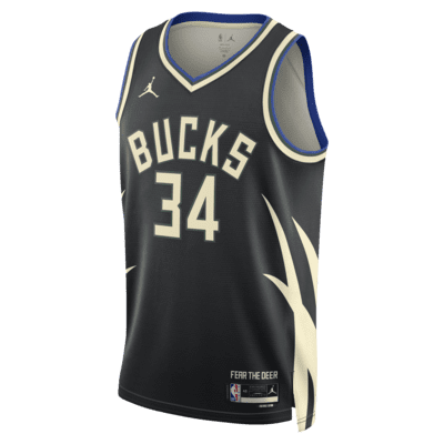 Milwaukee Bucks Statement Edition Jordan Dri-FIT NBA Swingman Jersey ...