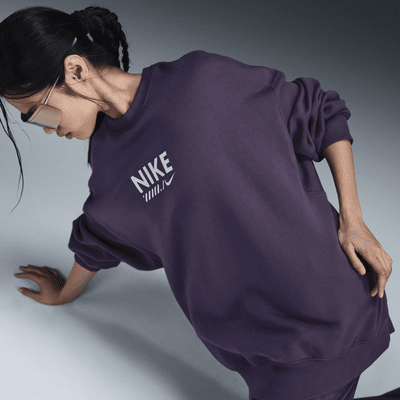 Nike Sportswear extragroßes Fleece-Sweatshirt mit Rundhalsausschnitt für Damen