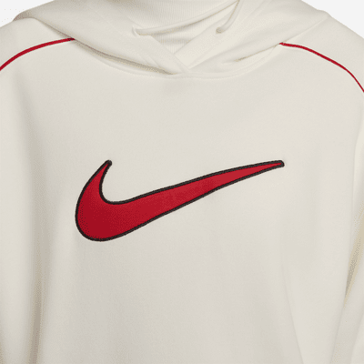 Sudadera con gorro sin cierre de tejido Fleece oversized para mujer Nike Sportswear