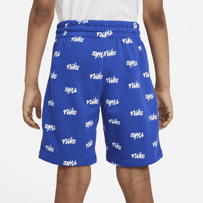 Nike Sportswear Big Kids' (Boys') Fleece Printed Shorts