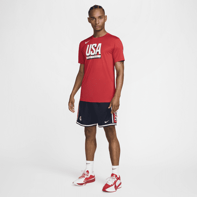 USA Nike Basketball-T-Shirt für das Training (Herren)