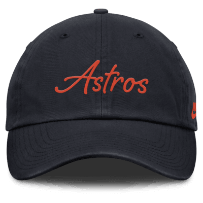 Gorra Nike de la MLB ajustable para mujer Houston Astros Cooperstown Script