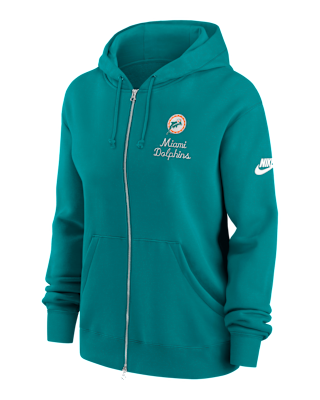 Женское худи Miami Dolphins Phoenix Rewind Nike NFL Full-Zip Hoodie