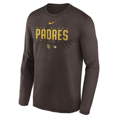 Men's Nike Brown San Diego Padres Big & Tall Logo Legend Performance T-Shirt