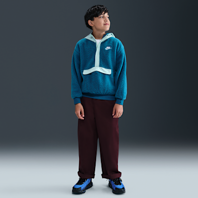 Nike Sportswear Club Fleece Big Kids' Loose 1/4-Zip Hoodie
