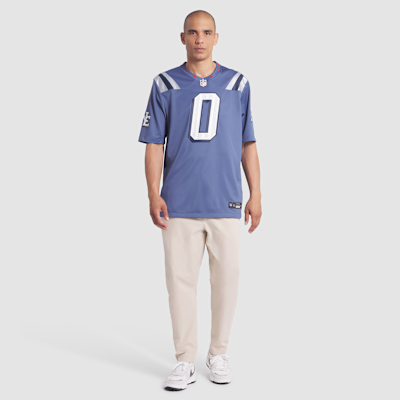 Christian Gonzalez New England Patriots Rivalries Collection Men’s Nike NFL Game Jersey