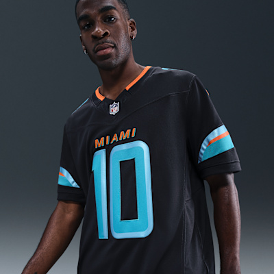 Jersey Nike Dri-FIT de la NFL Limited para hombre Tyreek Hill Miami Dolphins Rivalries Collection