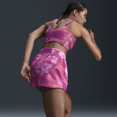 Shorts Dri-FIT estampados de tiro alto de 8 cm con forro de ropa interior para mujer Nike One