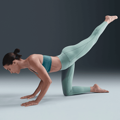 Damskie legginsy 7/8 z wysokim stanem i kieszeniami zapewniające średnie wsparcie Nike Universa